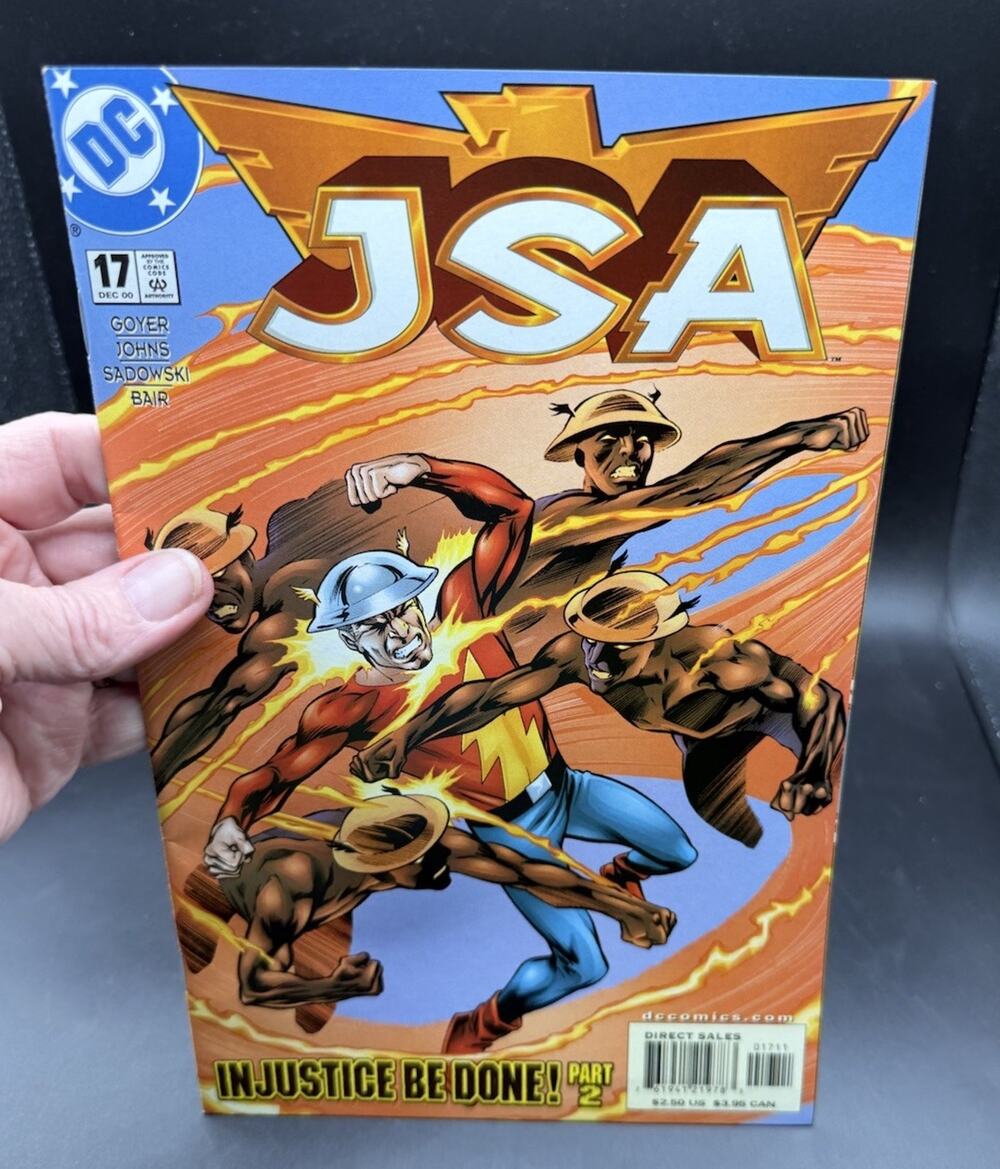 JSA #17 DC Flash Justice Society of America Geoff Johns - w/Bag+Board MINT! -C